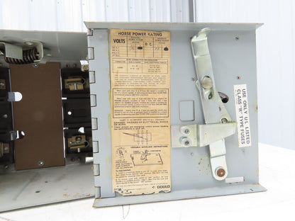 Gould Siemens V7E2213LR I-T-E Twin Vacu-Break Fusible Switch 100A 240VAC 1Ph
