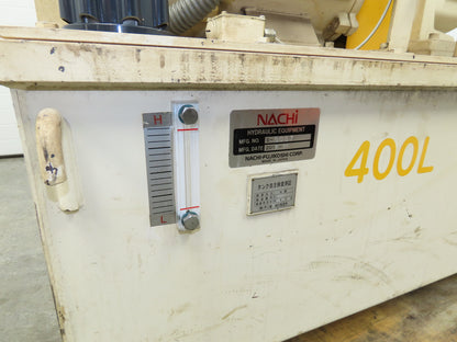 Nachi S-5067 Hydraulic Power Unit Variable Pump 100 Gal 46gpm 22kw 230/460V