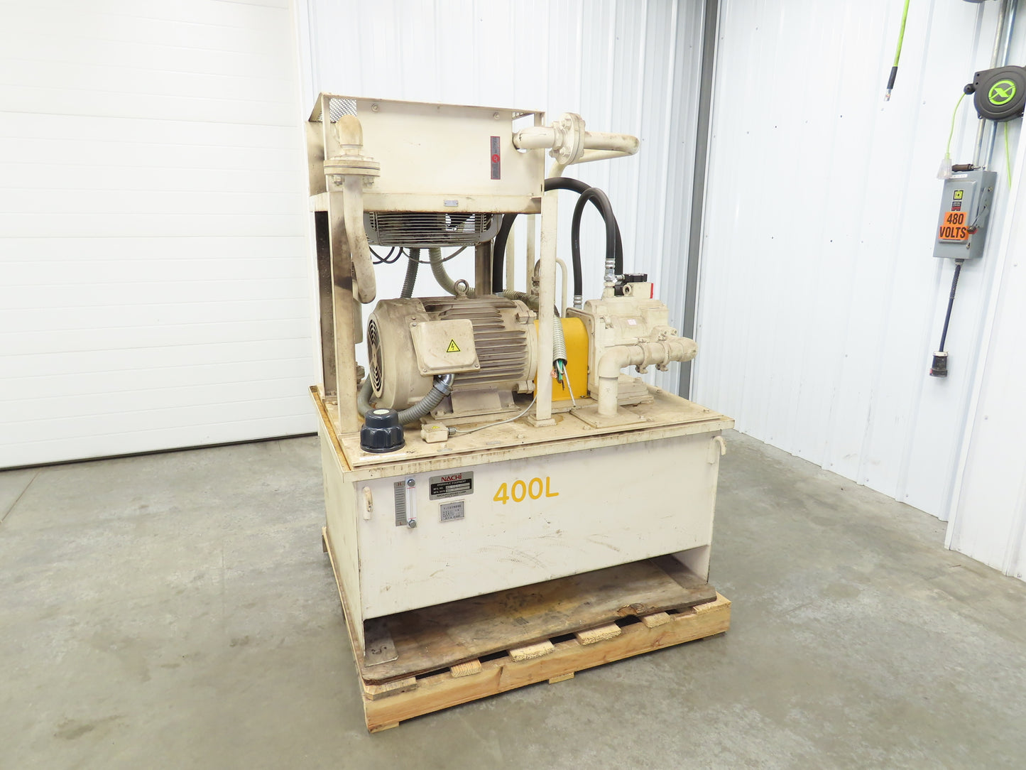 Nachi S-5067 Hydraulic Power Unit Variable Pump 100 Gal 46gpm 22kw 230/460V