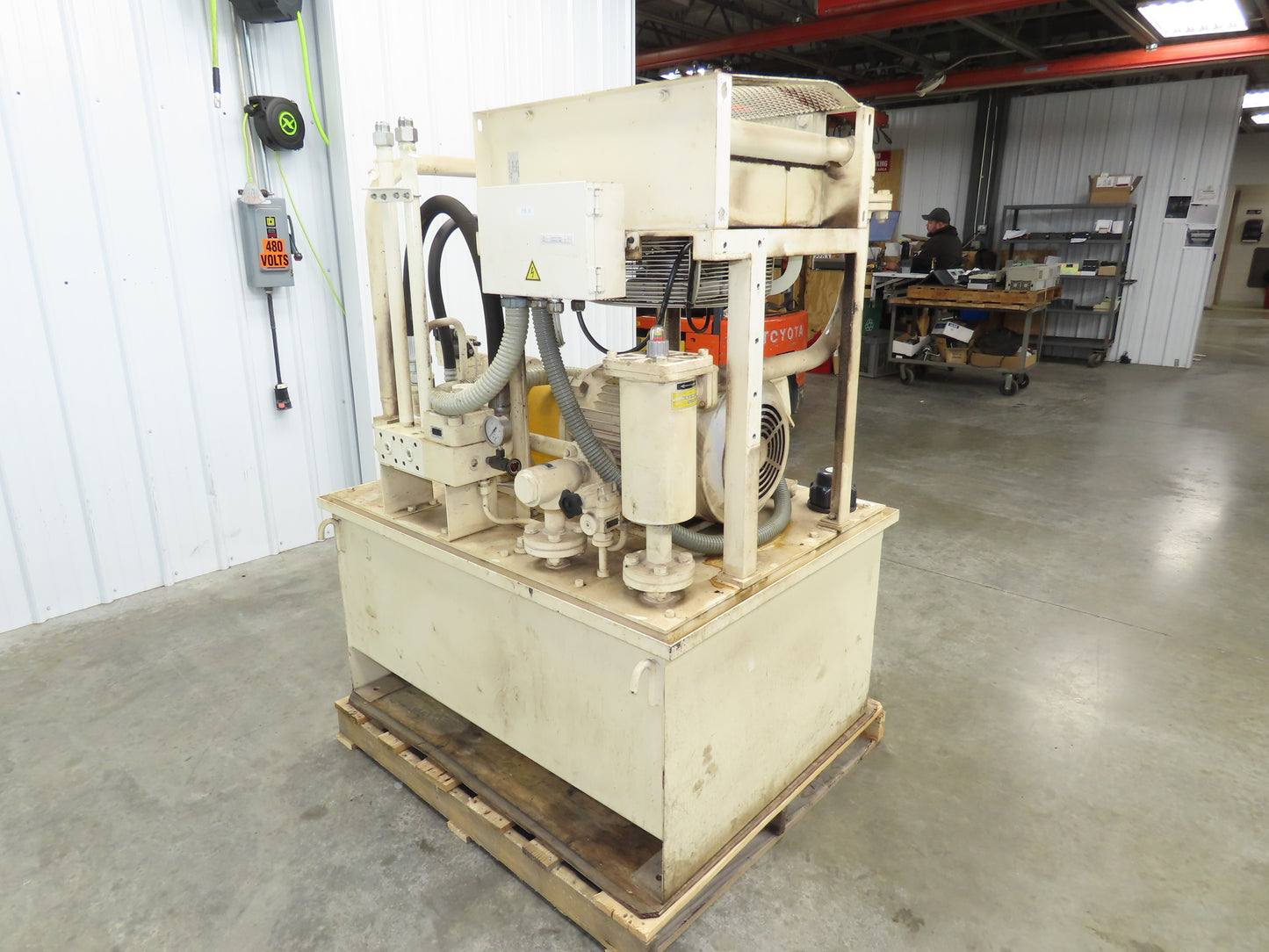 Nachi S-5067 Hydraulic Power Unit Variable Pump 100 Gal 46gpm 22kw 230/460V