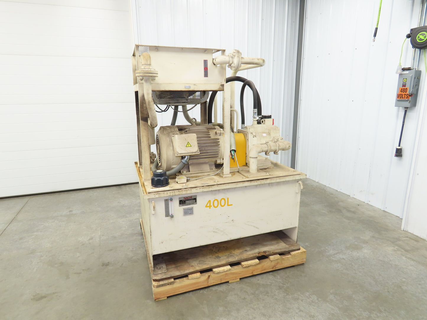 Nachi S-5067 Hydraulic Power Unit Variable Pump 100 Gal 46gpm 22kw 230/460V