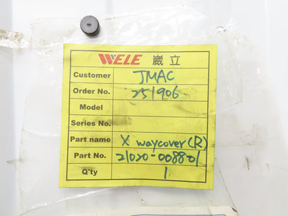 Wele AA-1365 CNC Machine Steel Way Cover X Axis Right Hand 720mm WL-1042A
