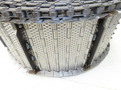 Wele AA 1365 Steel Cleated Chip Conveyor Belt 7.5" Bed Width SV-AB-W200-4486-01