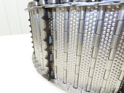 Wele AA 1365 Steel Cleated Chip Conveyor Belt 7.5" Bed Width SV-AB-W200-4486-01