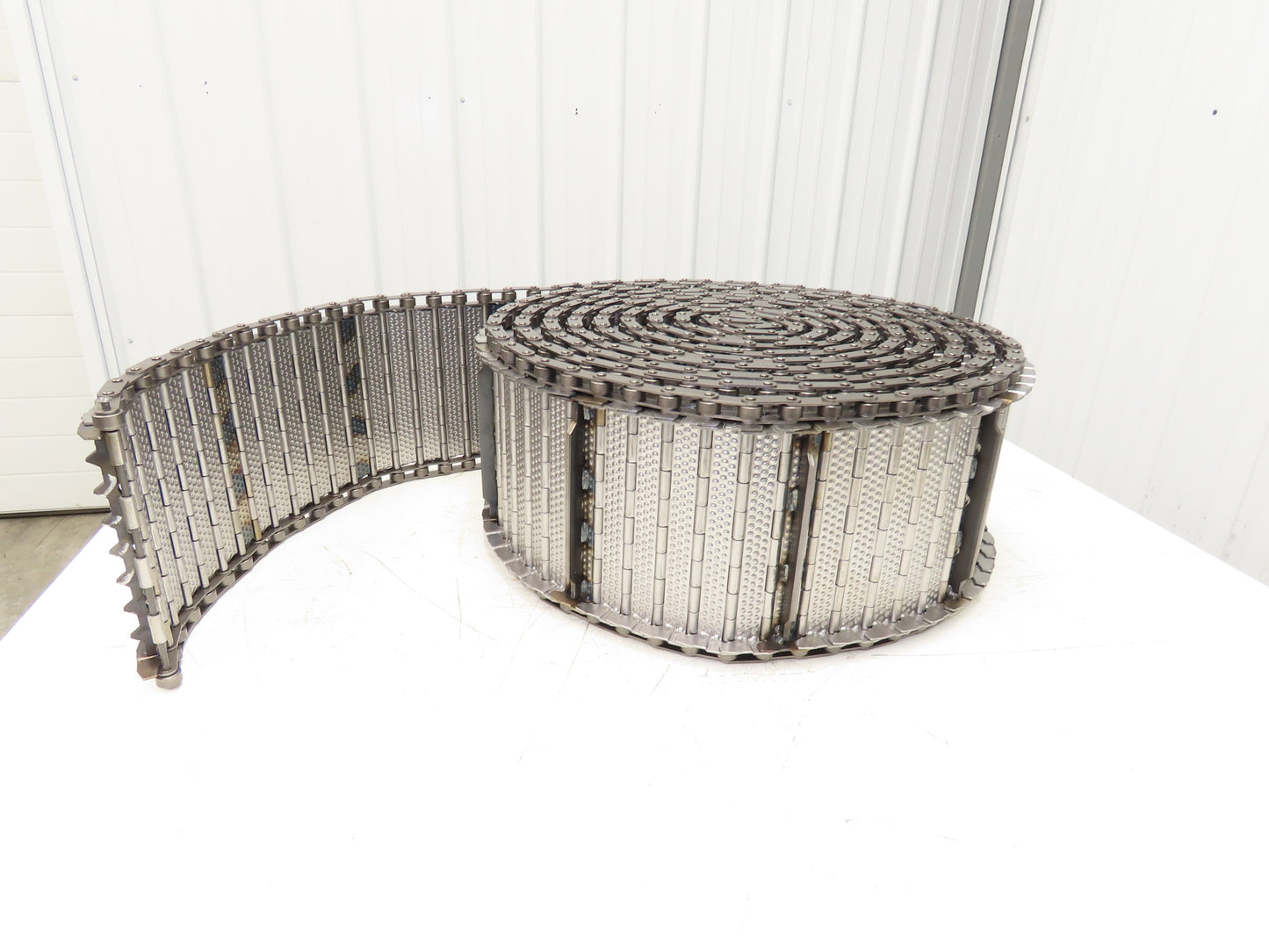 Wele AA 1365 Steel Cleated Chip Conveyor Belt 7.5" Bed Width SV-AB-W200-4486-01