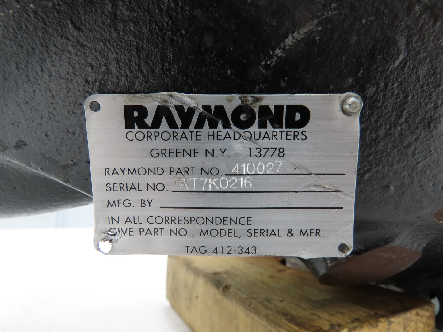 Raymond FD2-4002 36/48V DC Drive Motor Steering Swivel Wheel Hub Assy 410027