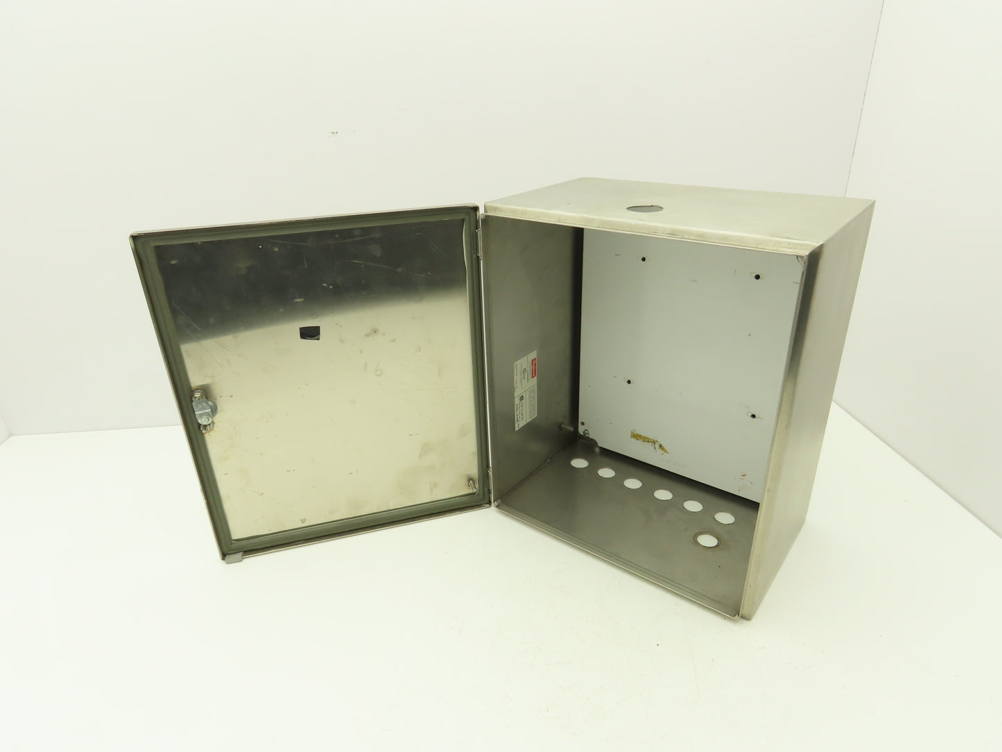 Hoffman L-HC353020SS Stainless Steel Enclosure 14 x 12 x 8" Has Holes Top & Btm