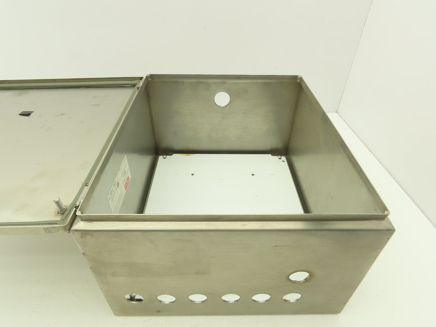 Hoffman L-HC353020SS Stainless Steel Enclosure 14 x 12 x 8" Has Holes Top & Btm