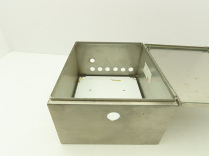 Hoffman L-HC353020SS Stainless Steel Enclosure 14 x 12 x 8" Has Holes Top & Btm