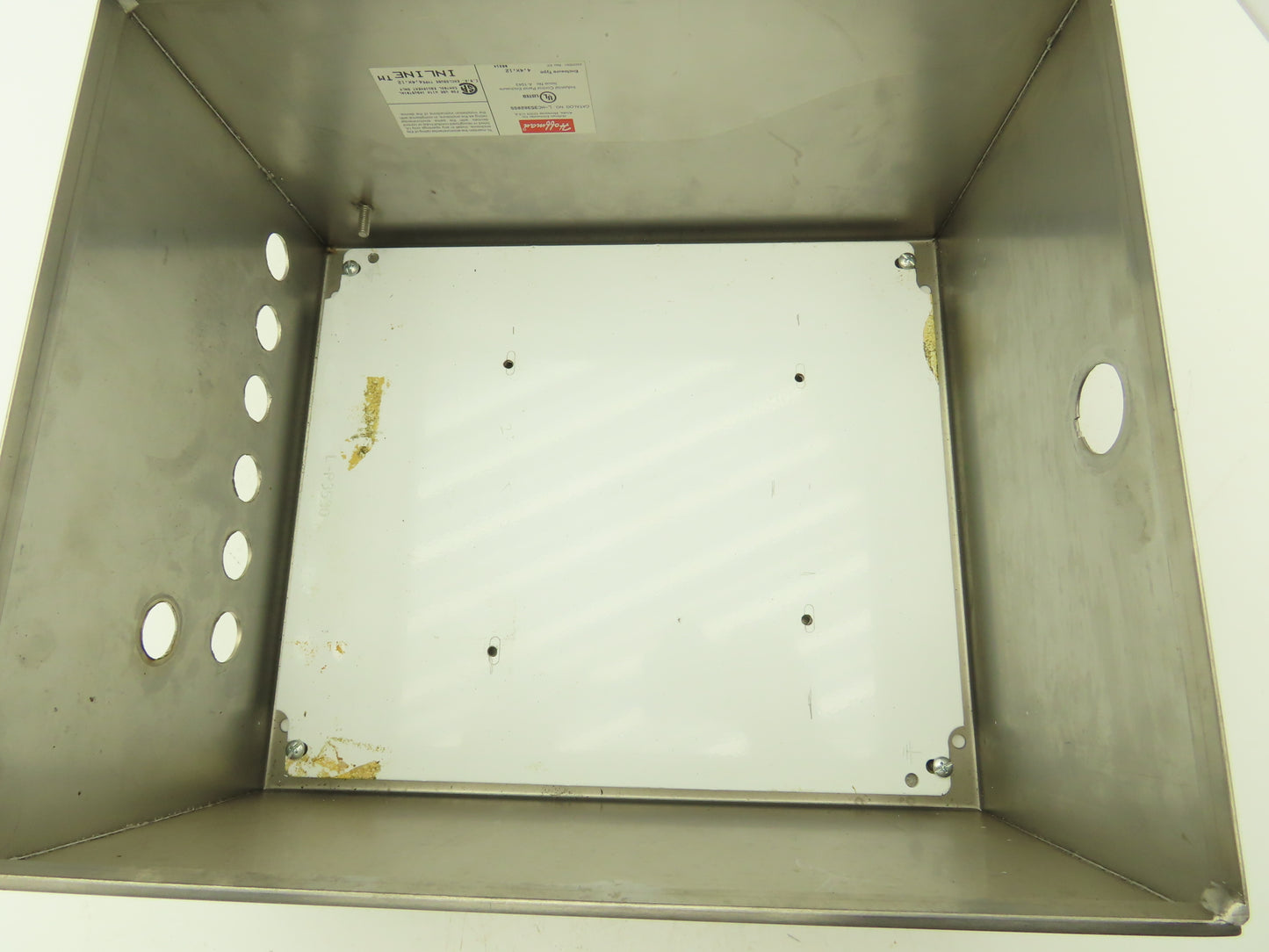 Hoffman L-HC353020SS Stainless Steel Enclosure 14 x 12 x 8" Has Holes Top & Btm