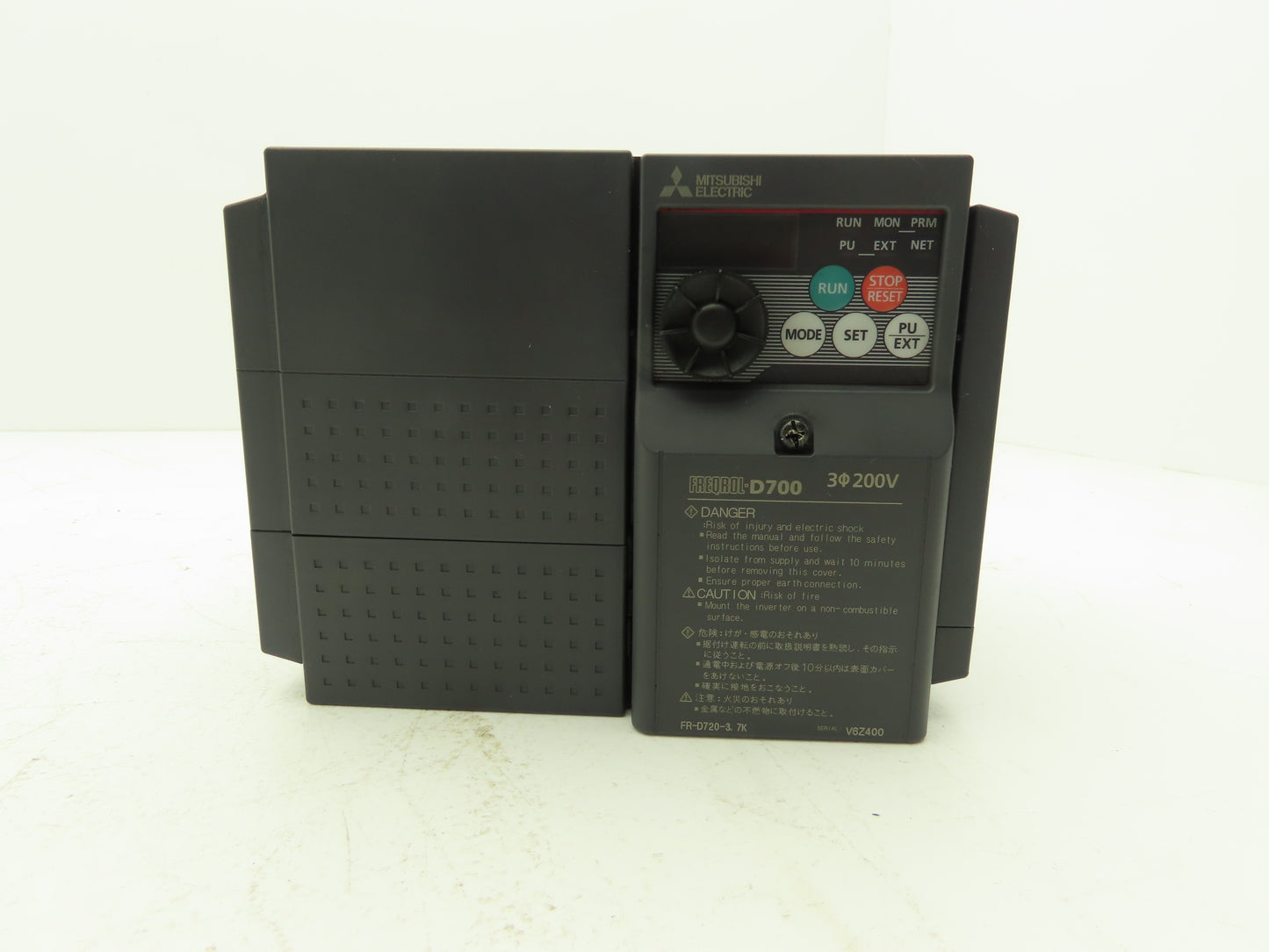Mitsubishi FR-D720-3.7K Freqrol D700 VFD Inverter AC Drive 5Hp 240V 3Ph