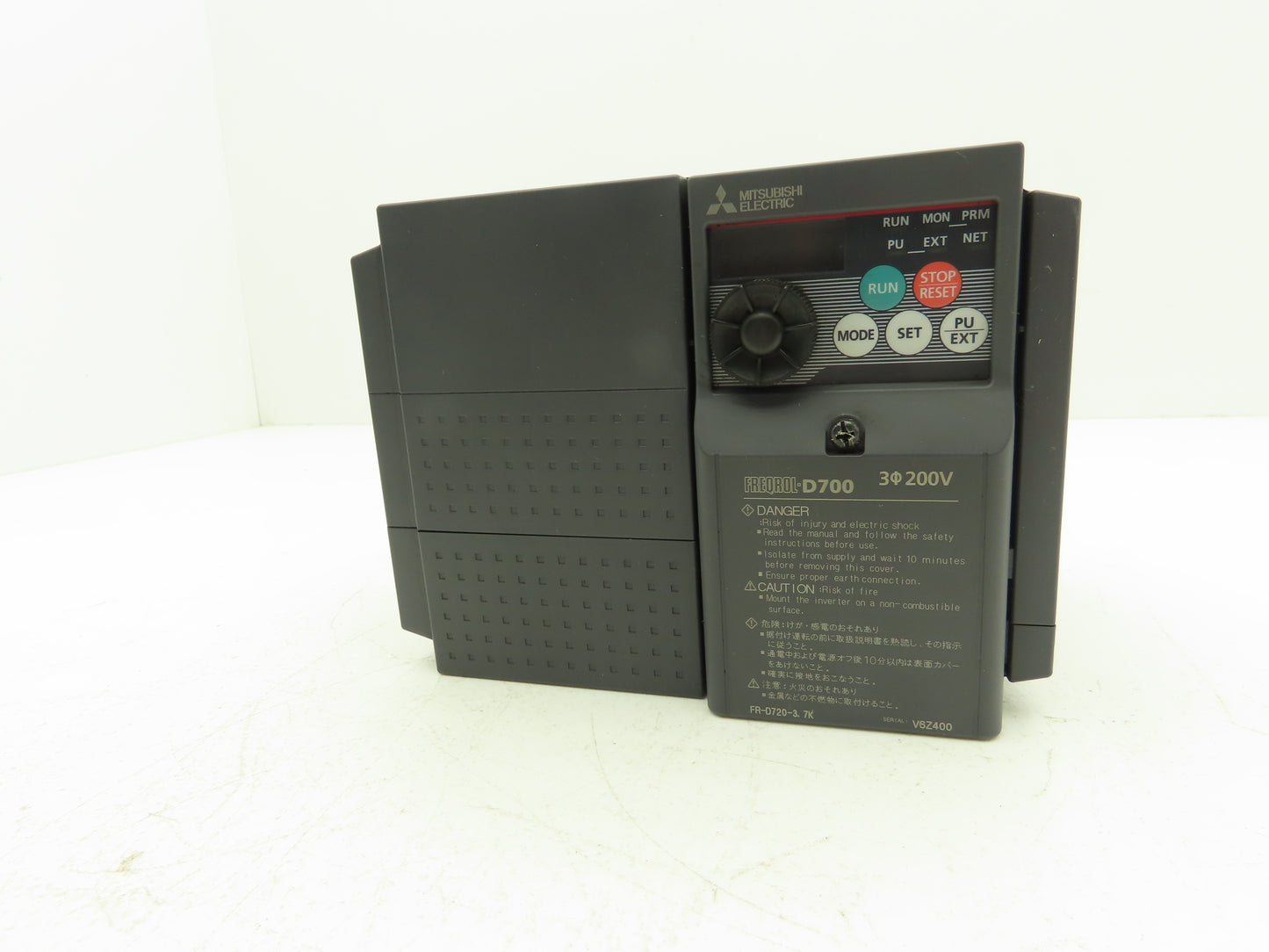 Mitsubishi FR-D720-3.7K Freqrol D700 VFD Inverter AC Drive 5Hp 240V 3Ph