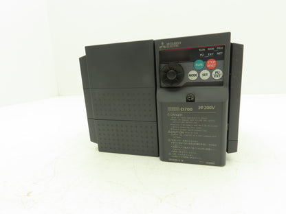 Mitsubishi FR-D720-3.7K Freqrol D700 VFD Inverter AC Drive 5Hp 240V 3Ph