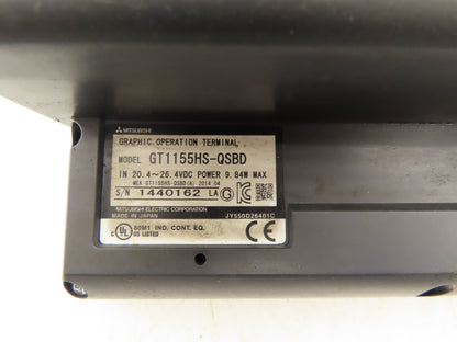 Mitsubishi GT1155HSQSBD 5.7" QVGA Color Touch Panel 320x240p Hand Held Terminal