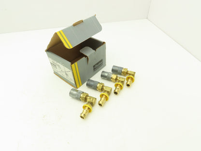 Parker PC318V-BP Mold Coolant Quick Coupling 90 Deg Barb 1/2" Hose ID Lot of 4