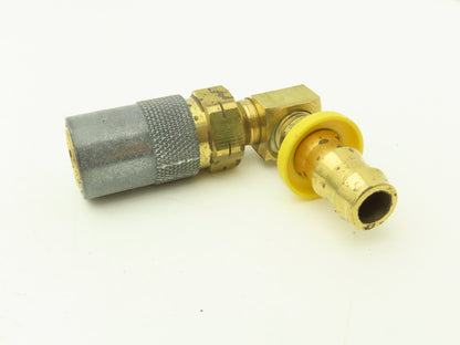 Parker PC318V-BP Mold Coolant Quick Coupling 90 Deg Barb 1/2" Hose ID Lot of 5