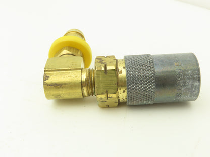 Parker PC318V-BP Mold Coolant Quick Coupling 90 Deg Barb 1/2" Hose ID Lot of 5