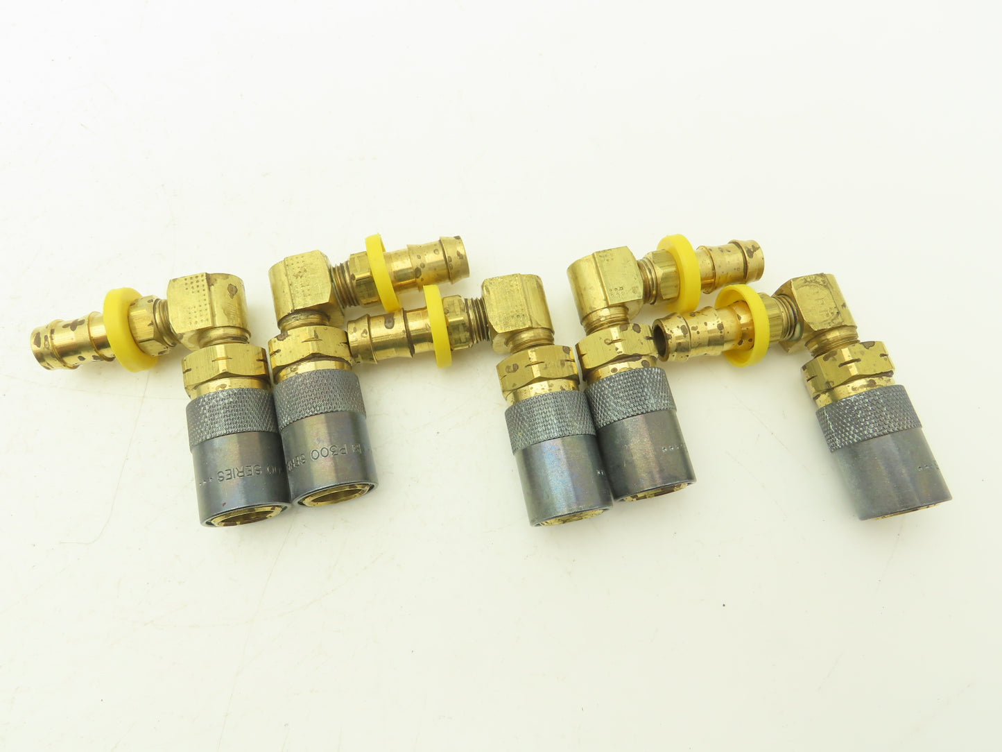 Parker PC318V-BP Mold Coolant Quick Coupling 90 Deg Barb 1/2" Hose ID Lot of 5