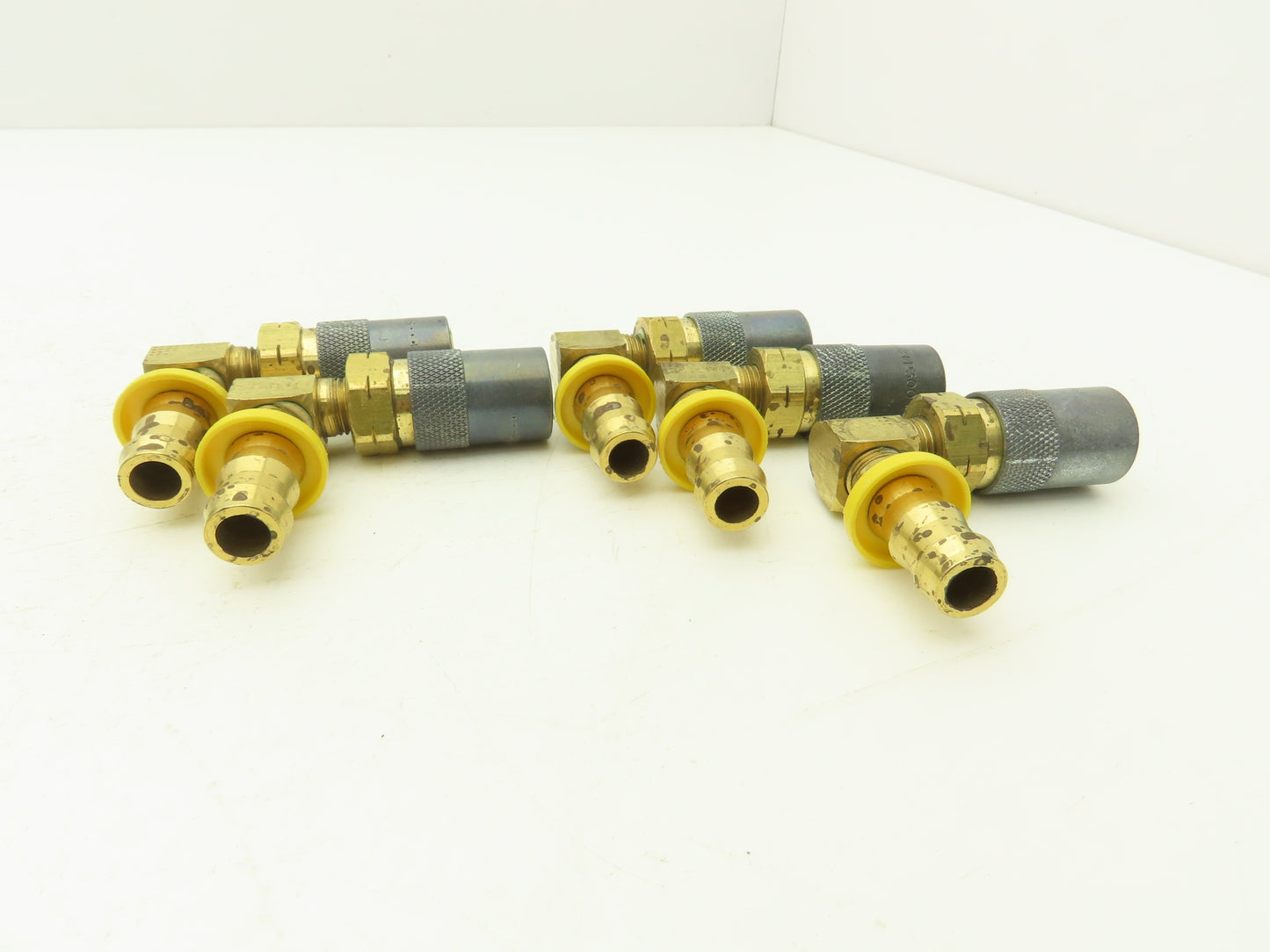 Parker PC318V-BP Mold Coolant Quick Coupling 90 Deg Barb 1/2" Hose ID Lot of 5