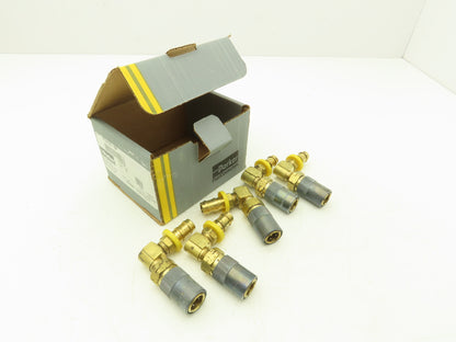 Parker PC318V-BP Mold Coolant Quick Coupling 90 Deg Barb 1/2" Hose ID Lot of 5
