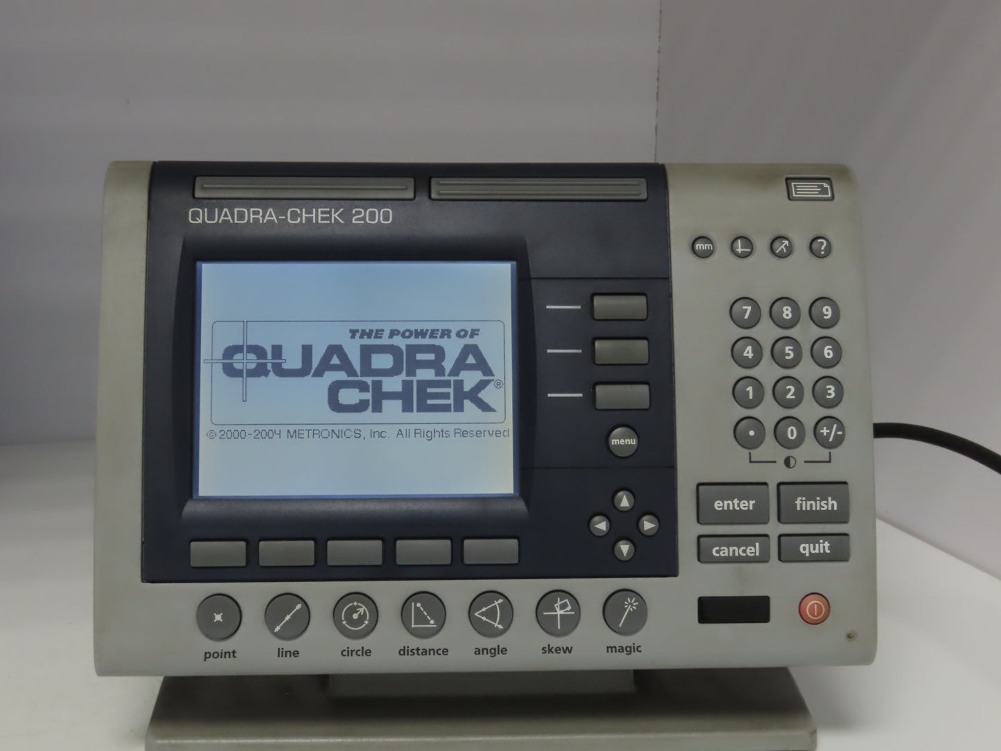 Metronics QC230-AR Quadra-Chek 200 Digital Read Out 2-Axis 6" Screen