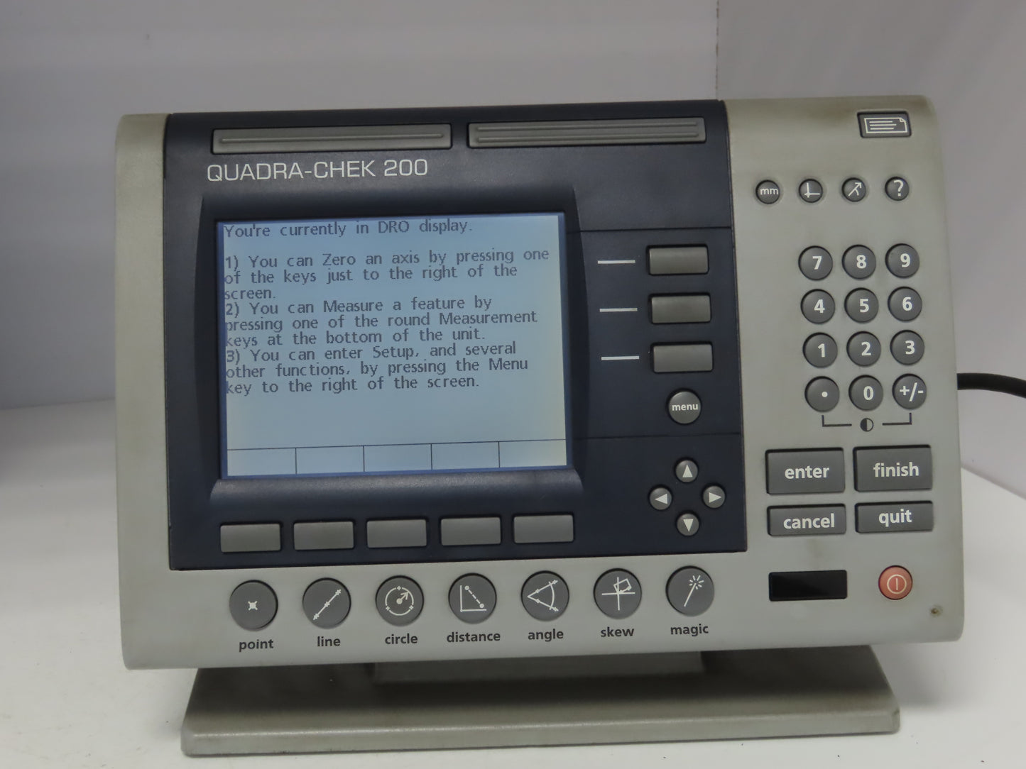 Metronics QC230-AR Quadra-Chek 200 Digital Read Out 2-Axis 6" Screen