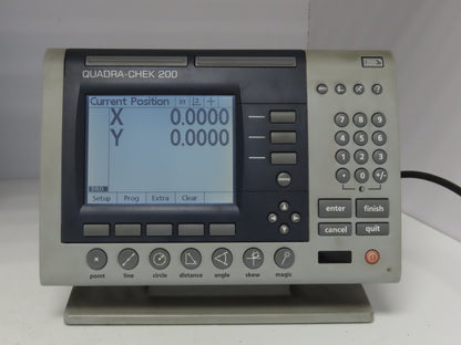 Metronics QC230-AR Quadra-Chek 200 Digital Read Out 2-Axis 6" Screen
