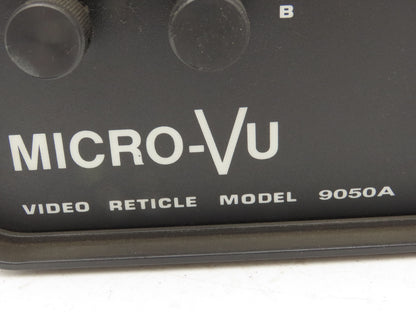 Micro-Vu Model 9050A Video Reticle Cross Hair Module Inspection
