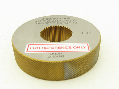 OSG Spline Threaded Ring Gauge XPA37.5° XRH0° Inspection Go / No Go