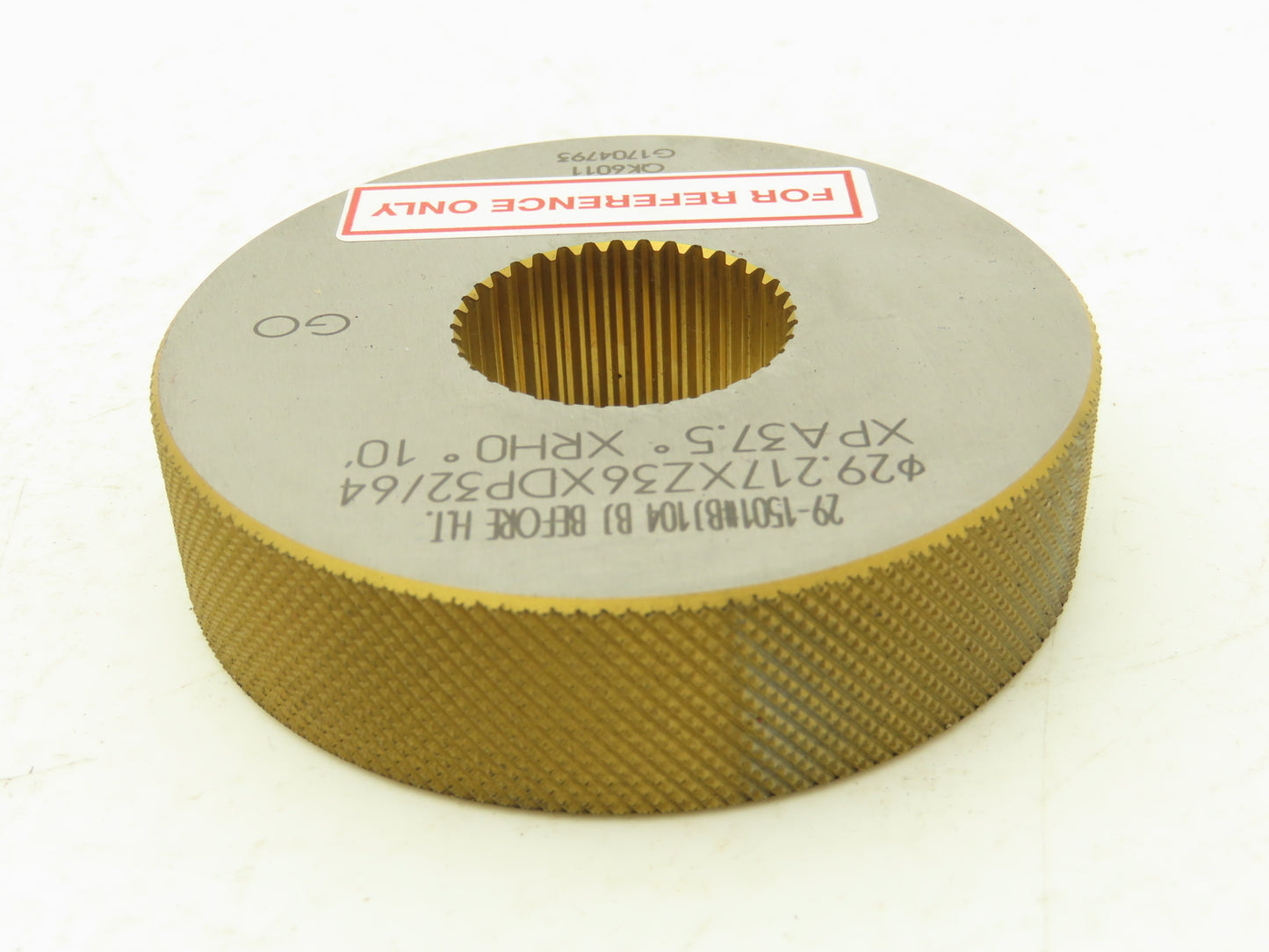 OSG Spline Threaded Ring Gauge XPA37.5° XRH0° Inspection Go / No Go