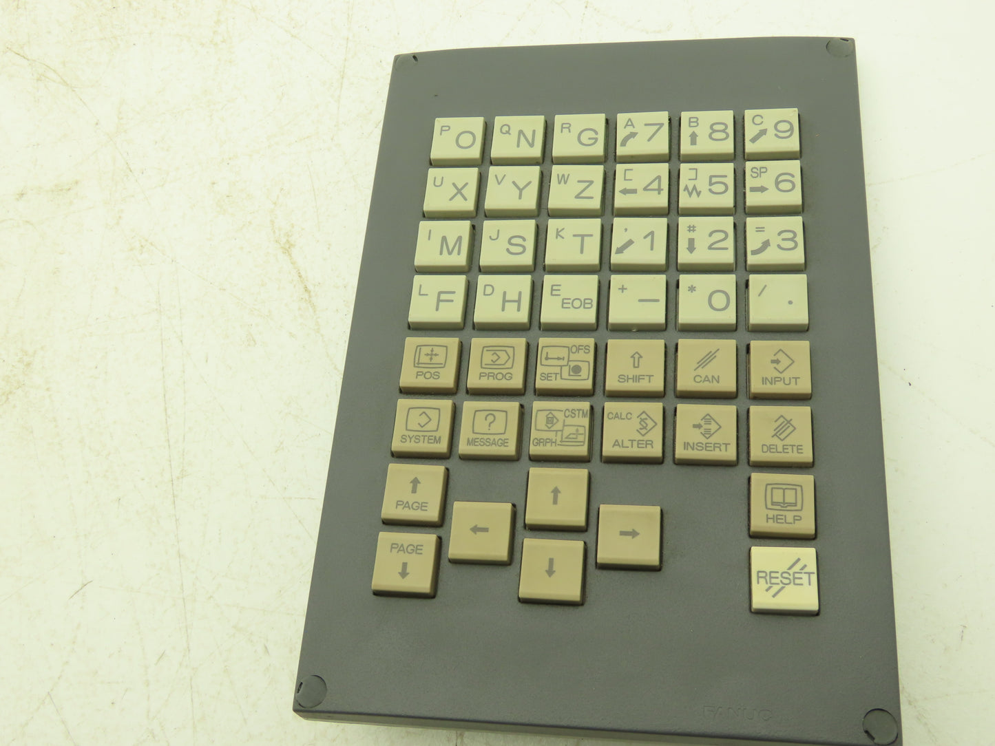 Fanuc A02B-0323-C120#M MDI Unit Operator Interface Control Panel Keypad 44-Key