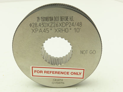 OSG Spline Threaded Ring Gauge XPA45° XRH0° Inspection No Go