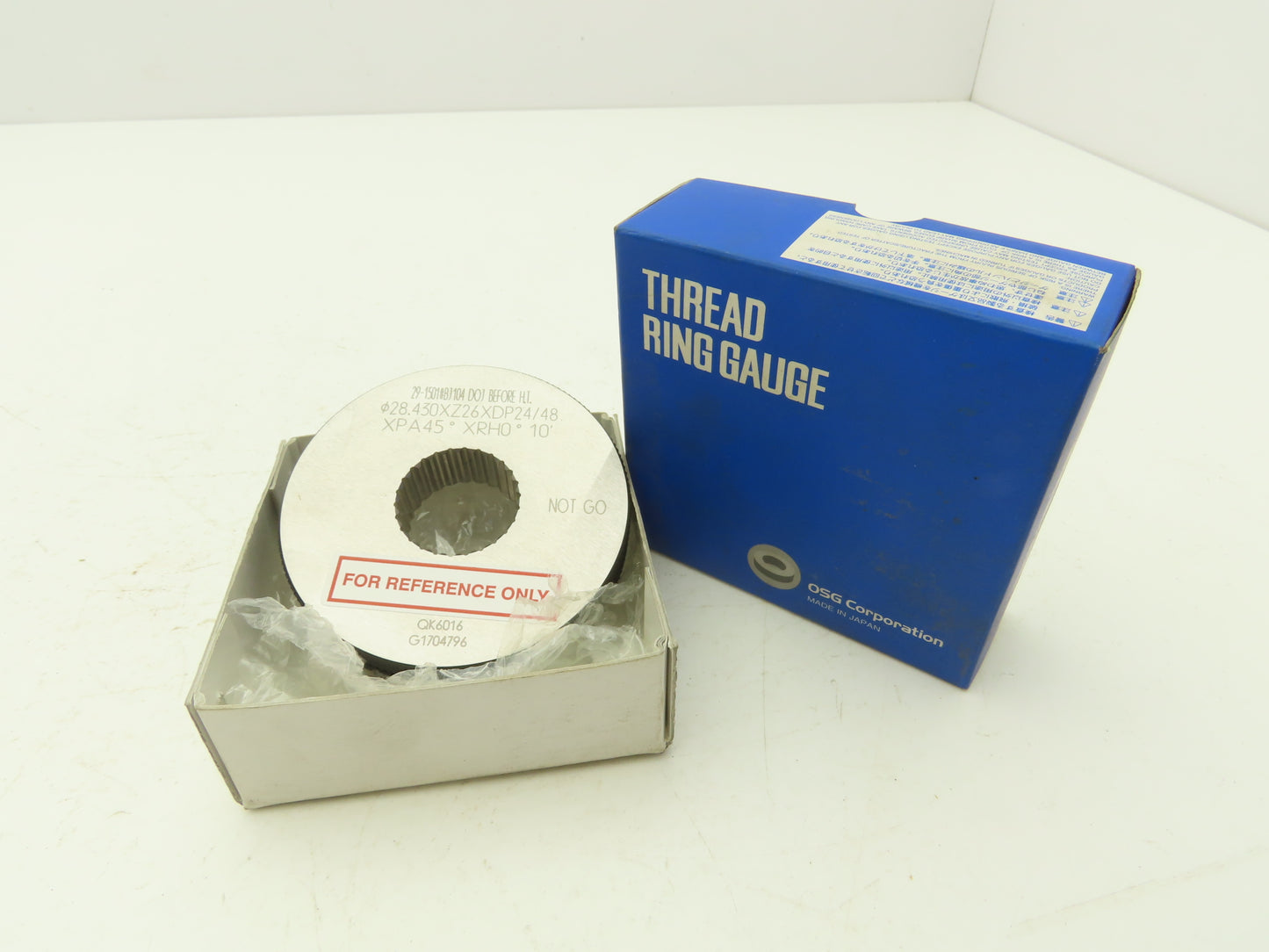 OSG Spline Threaded Ring Gauge XPA45° XRH0° Inspection No Go