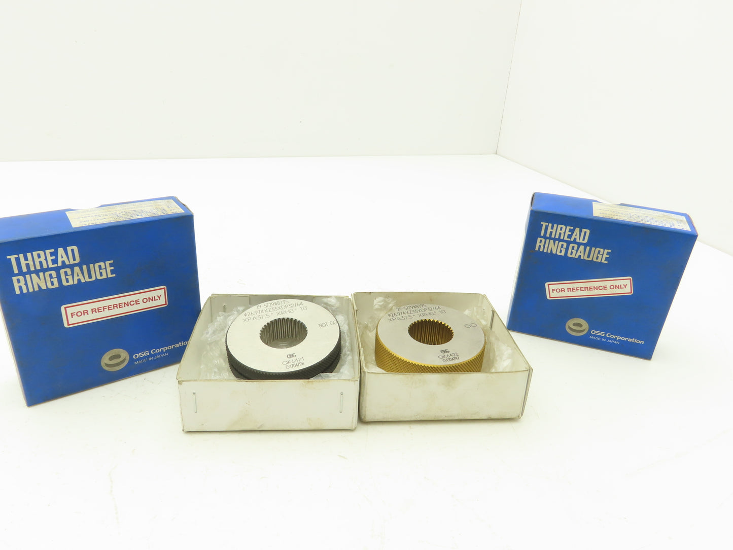 OSG Spline Threaded Ring Gauge XPA37.5° XRH0° Inspection Go / No Go Set