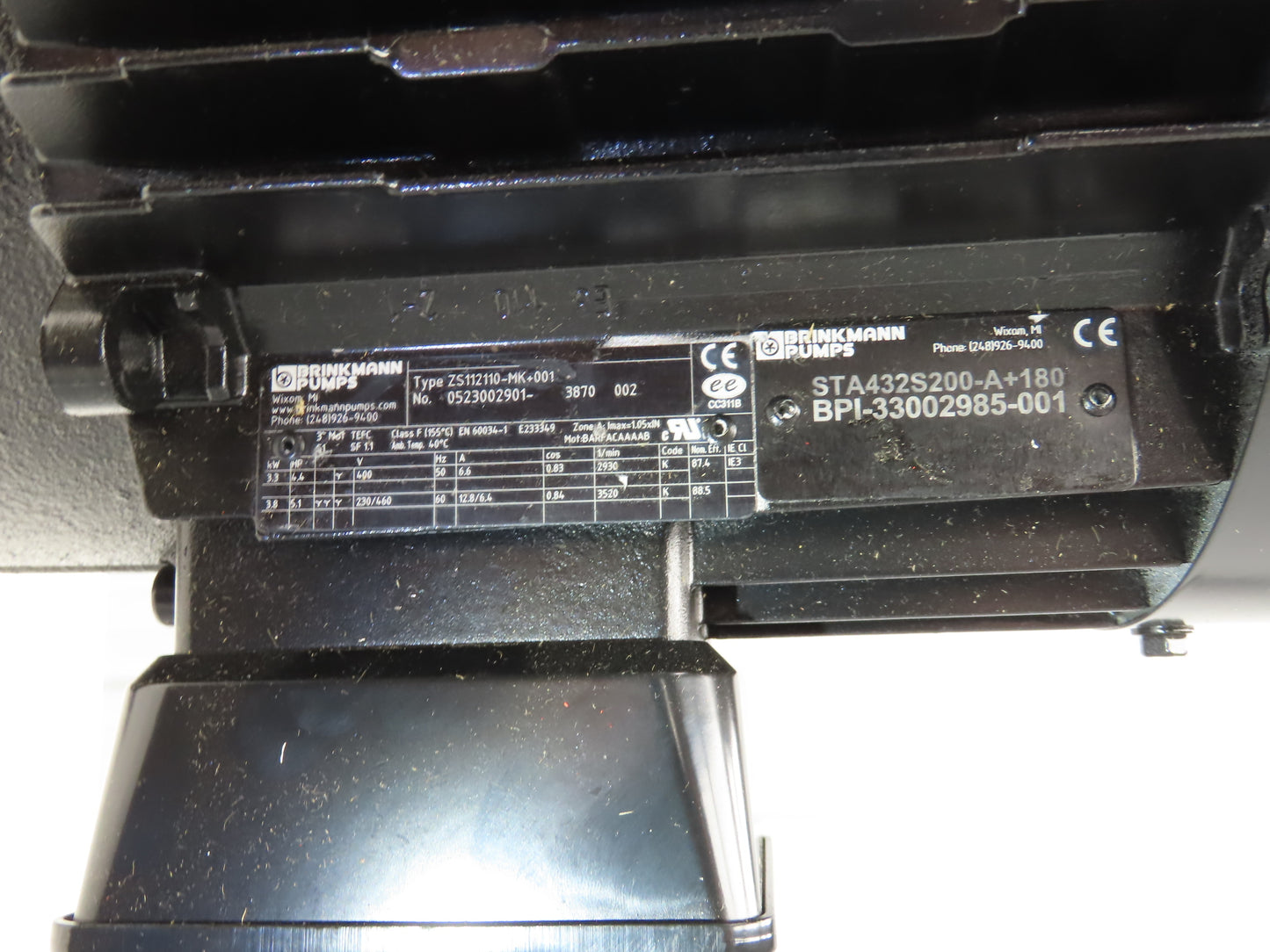 Brinkmann ZS112110-MK+001 Immersion Coolant Pump 5Hp 230/460V 3PH 3520 RPM