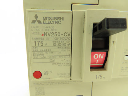 Mitsubishi Electric NV250-CV Circuit Breaker 100-440V 175A 3Ph