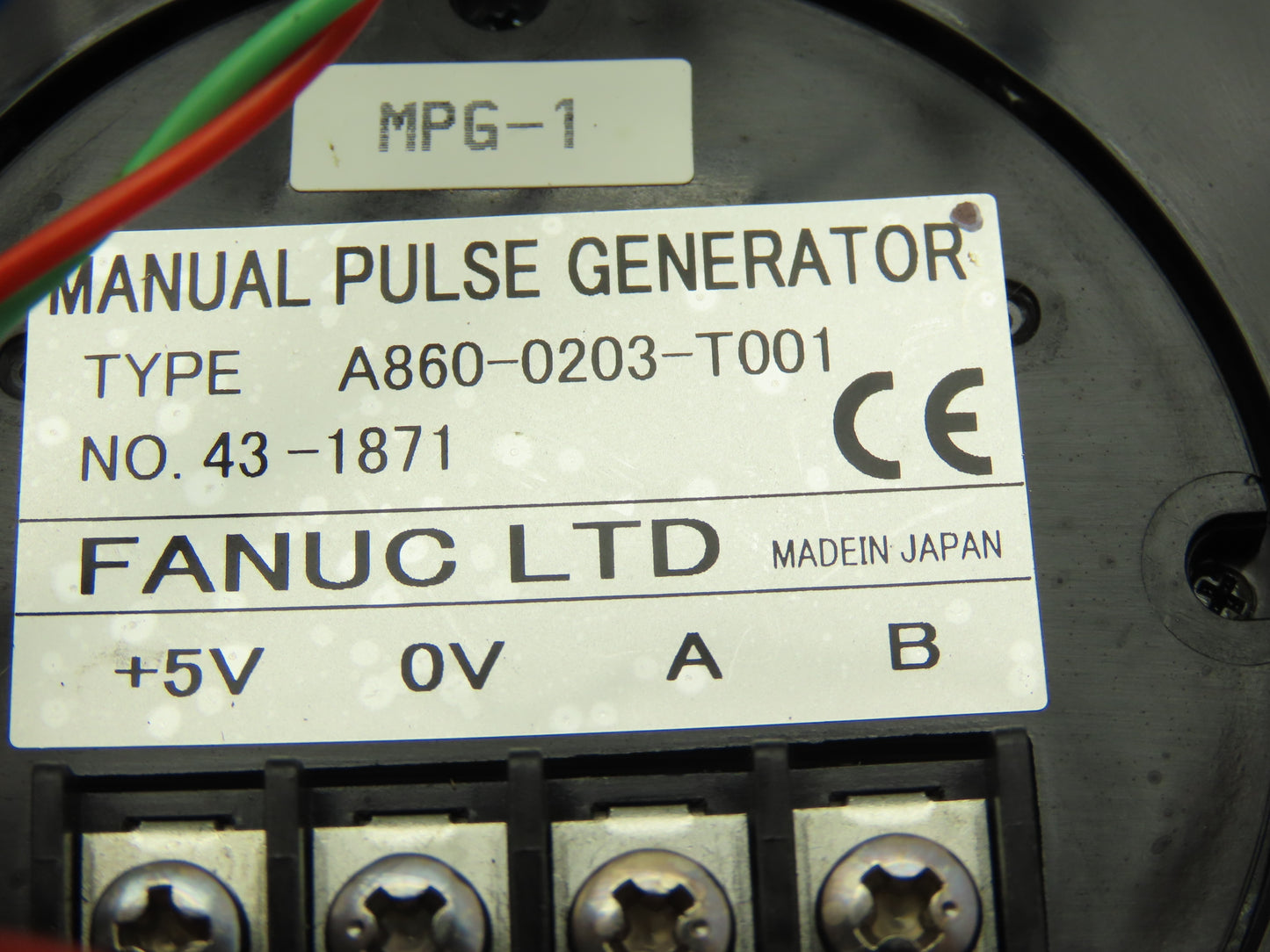 Fanuc A860-0203-T012 CNC Manual Pulse Generator Handwheel A860-0203-T001