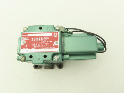 Numatics 12SAD4410A Pneumatic Air Solenoid Valve 120V 5 Way 2 Position