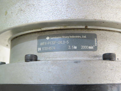 Sumitomo ANFX-P130F-0XLD-5 Inline Servo Gearbox 5:1 Planetary Reducer 3.5kW