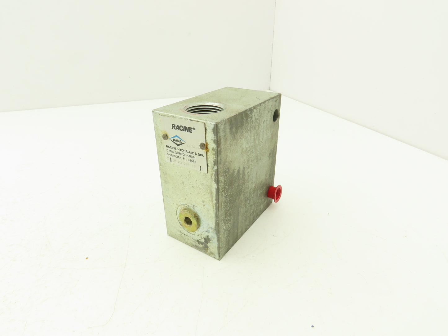 Dana 987618 Hydraulic Manifold Block W Flow Control Valve