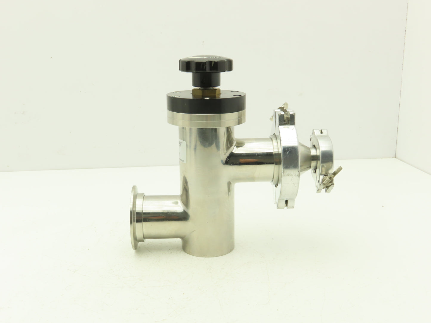 Kurt J Lesker SL0200MVQF Manual Bellows Angle Valve 2" SS Flanged W 1" Reducer