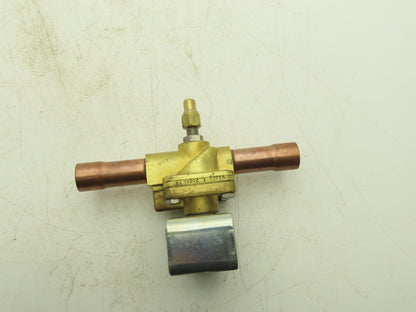 Alco Controls Brass Solenoid Valve 120V 50/60Hz 3/4" Copper Sweat Connection