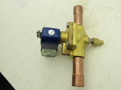Alco Controls Brass Solenoid Valve 120V 50/60Hz 3/4" Copper Sweat Connection