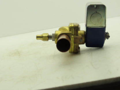 Alco Controls Brass Solenoid Valve 120V 50/60Hz 3/4" Copper Sweat Connection