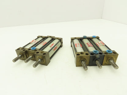 Mosier TF-38 Pneumatic Air Cylinder 1-1/8" Bore x 3" 3/8"-24 Rod Stroke Lot of 3