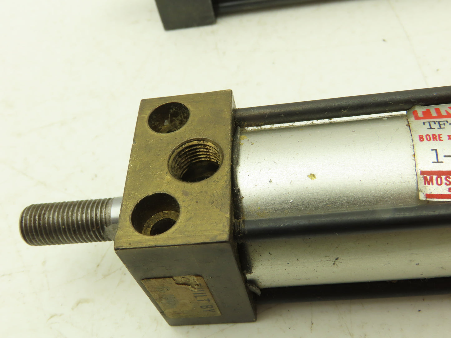 Mosier TF-38 Pneumatic Air Cylinder 1-1/8" Bore x 3" 3/8"-24 Rod Stroke Lot of 3