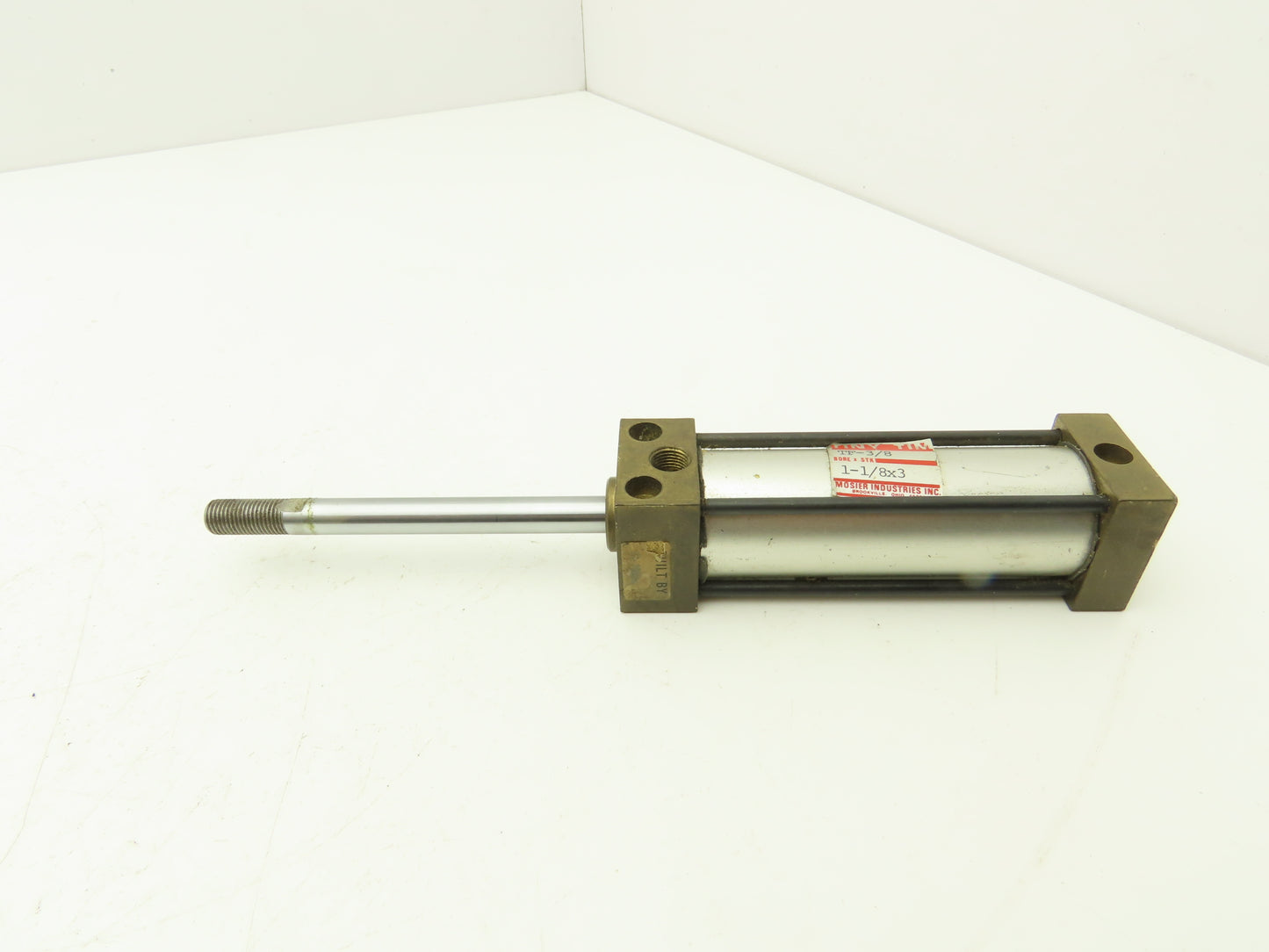 Mosier TF-38 Pneumatic Air Cylinder 1-1/8" Bore x 3" 3/8"-24 Rod Stroke Lot of 3