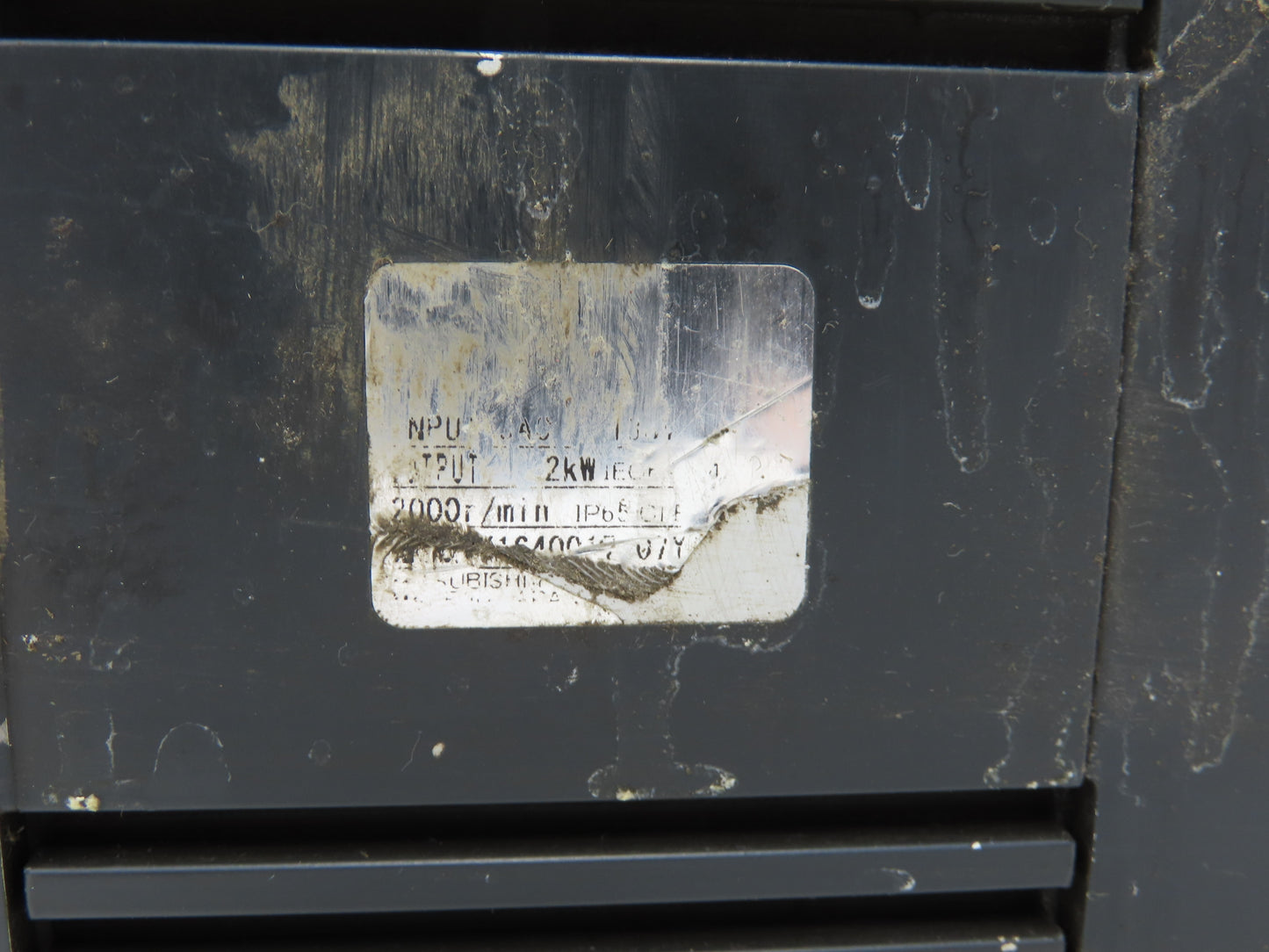 Mitsubishi HC-SFS202B Servo Brake Motor 2kW 2000 RPM 138V 3PH Encoder OSA18-130