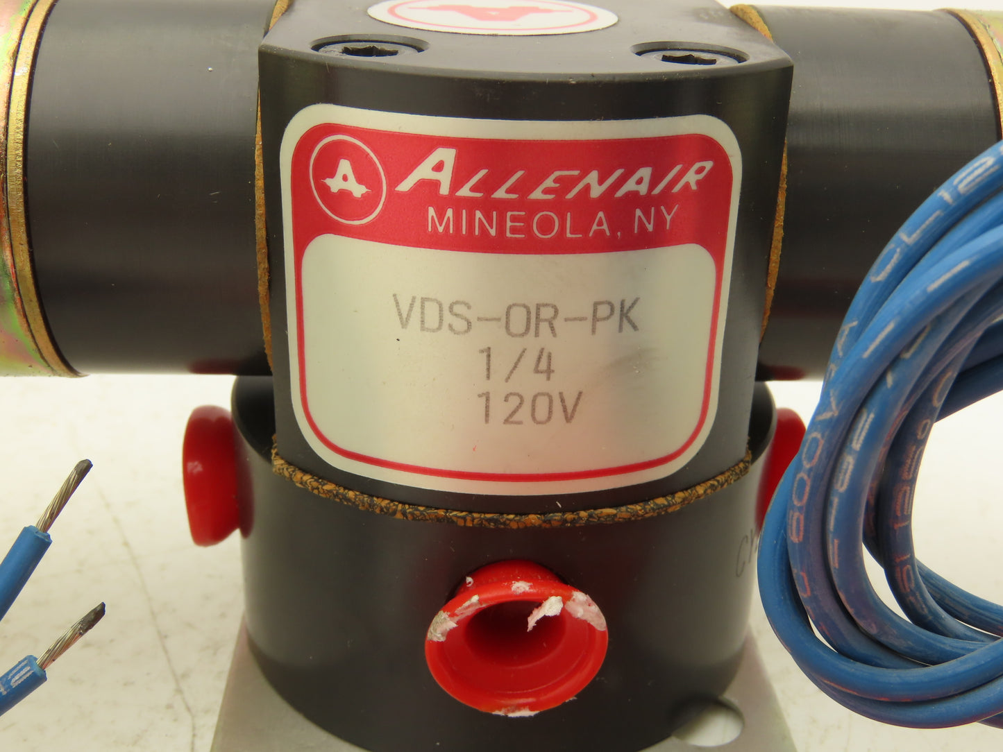 Allenair VDS-OR-PK Pneumatic Solenoid Valve 1/4"NPT 120V
