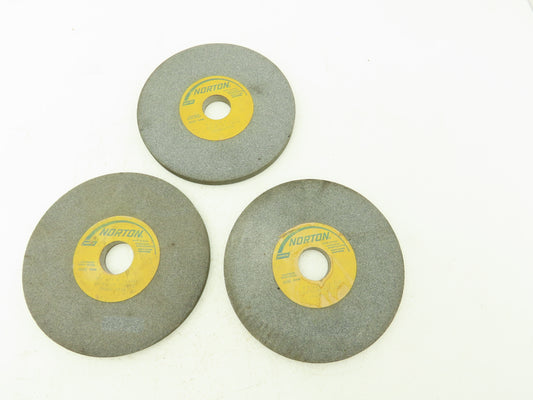 Norton 19A80-K7VG Surface Grinding Wheel 7" x 1/2" X 1-1/4" 80 Grit  Lot of 3